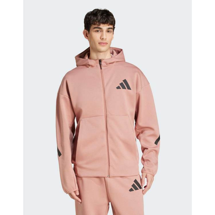 adidas performance Z.n.e. full-zip hooded track jacket in warm