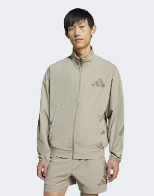 adidas Performance - Z.N.E. - Greige vævet træningsjakke