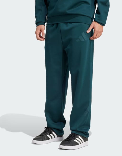 adidas performance - z.n.e. - Pantaloni color edera aurora con spacco sul fondo