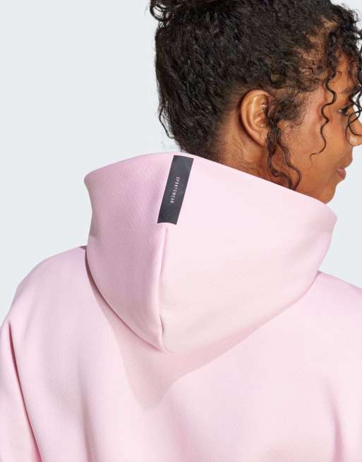 adidas performance – Z.N.E. – Rozpinana różowa bluza z kapturem, 4 z 4