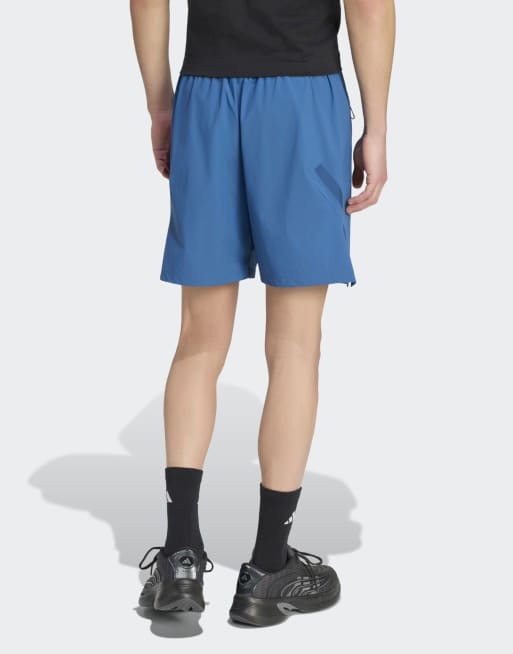 adidas Performance - Z.N.E. - Støvede petroleumsblå shorts i vævet stof, 2 af 4