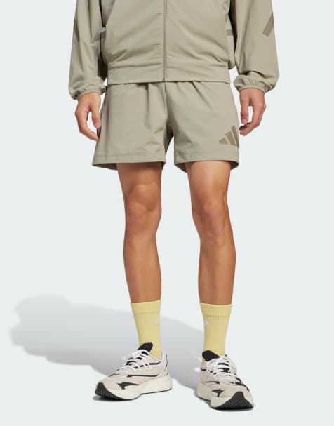 adidas performance – Z.N.E. – Szarobeżowe szorty z tkaniny - view 1