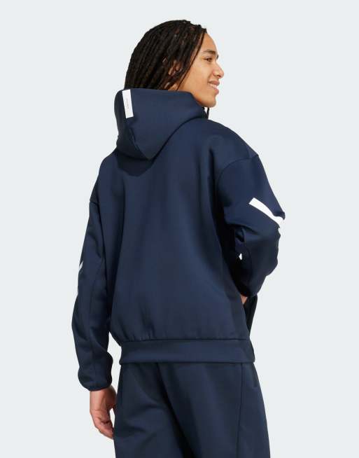 adidas Performance – Z.N.E. – Trainingsjacke in Aurora Ink mit Kapuze und Reißverschluss, 2 von 4