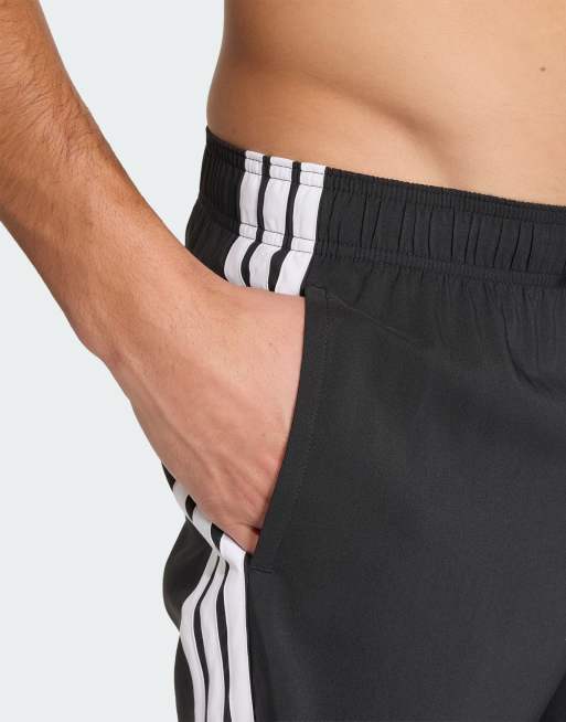 adidas Performance - Zwemshort met 3-Stripes in zwart en wit, 4 van 4