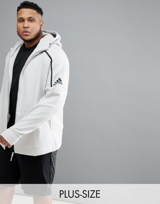 Adidas Plus ZNE 2 hoodie in cream 
