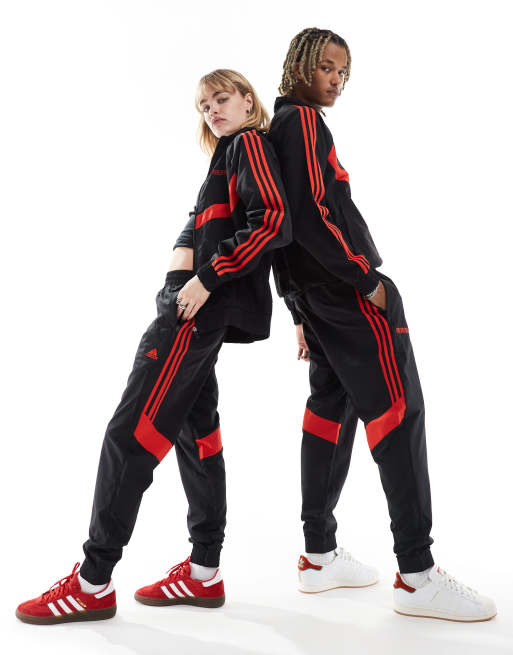 adidas Predator 30th Anniversary woven tracksuit bottoms in black