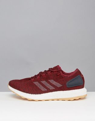 Adidas pure boost trainers in burgundy ba8895 | ASOS