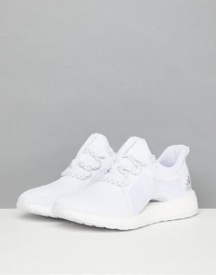 adidas pureboost x in all white