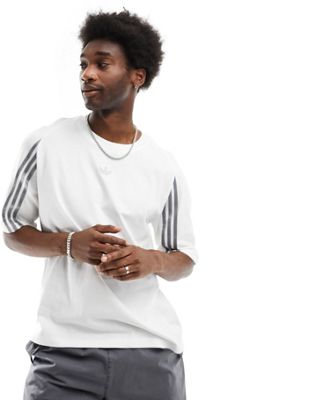 adidas Originals Raglan Cutline t-shirt in white