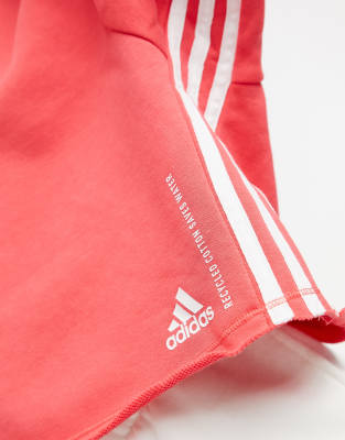 adidas core pink hoodie