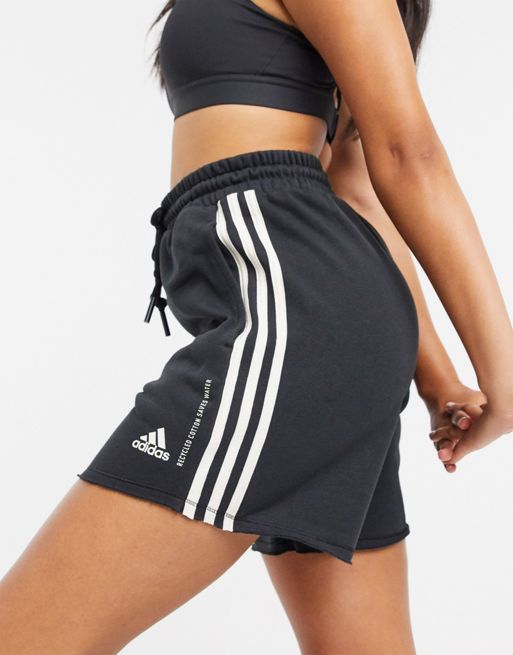 adidas recyled cotton shorts in black | ASOS