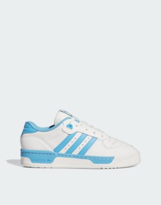 adidas Originals Rivalry Low trainers in white and blue