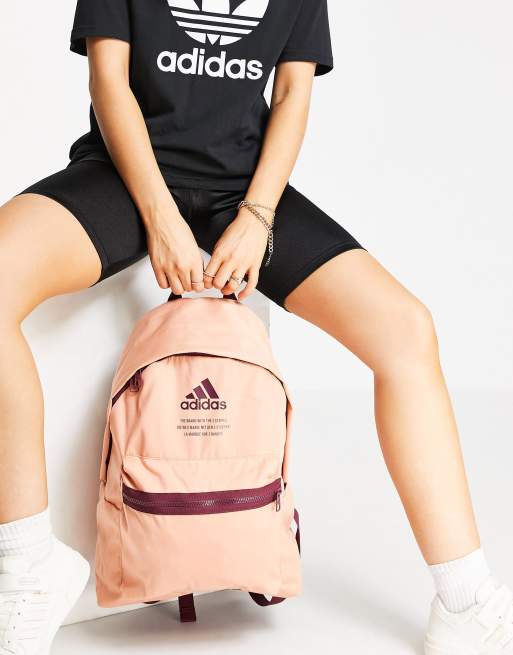 adidas - Rugzak in perzikkleur