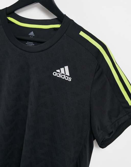 Yellow and black store adidas shirt