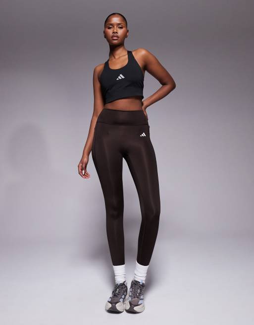 adidas Running 365 sports bra with pocket in black, 2 of 4