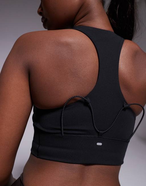 adidas Running 365 sports bra with pocket in black, 3 of 4