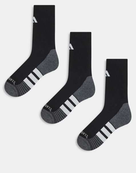 adidas Running – 3er-Pack Crew-Socken in Schwarz und Weiß - view 1