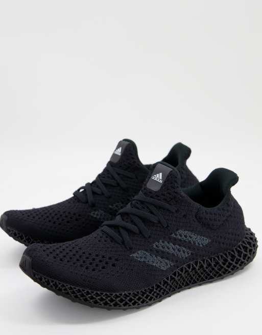 adidas Running 4D Futurecraft trainers in all black