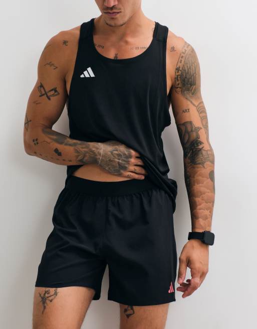 adidas Running adi365 AR Shorts in Schwarz und Pink, 4 von 5