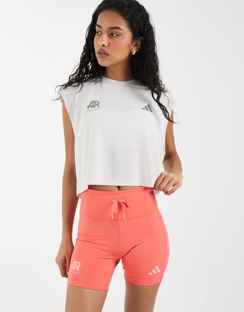 adidas Running adi365 AR tight shorts in coral - view 1