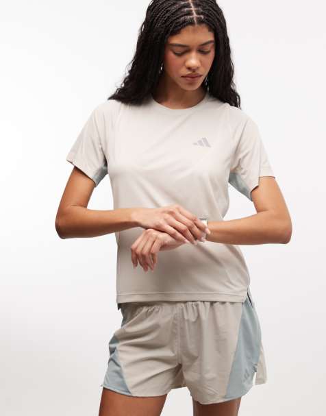 adidas Running – ADI365 – Kamiennobeżowy T-shirt - view 1