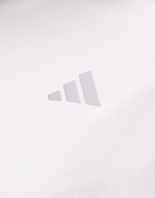 adidas Running adi365 Langarm-Oberteil mit drei Streifen in Weiß, 5 von 5
