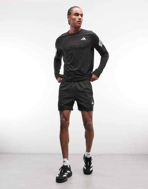 adidas Running adi365 long sleeve top in black, 3 of 5