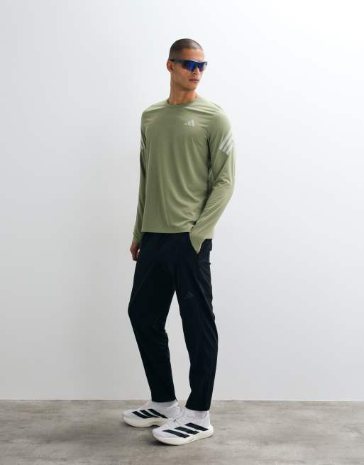 adidas Running adi365 long sleeve top in khaki, 3 of 5