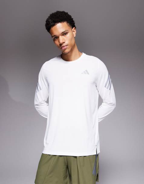 adidas Running adi365 long sleeve top in white - view 1