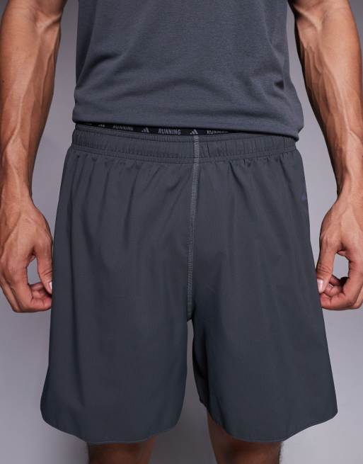 adidas – Running – adi365 – Mörkgrå löparshorts med tre ränder, 4 av 5
