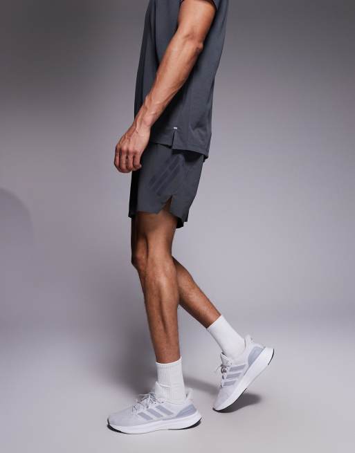 adidas Running - adi365 - Short à 3 bandes - Gris foncé, 3 de 5