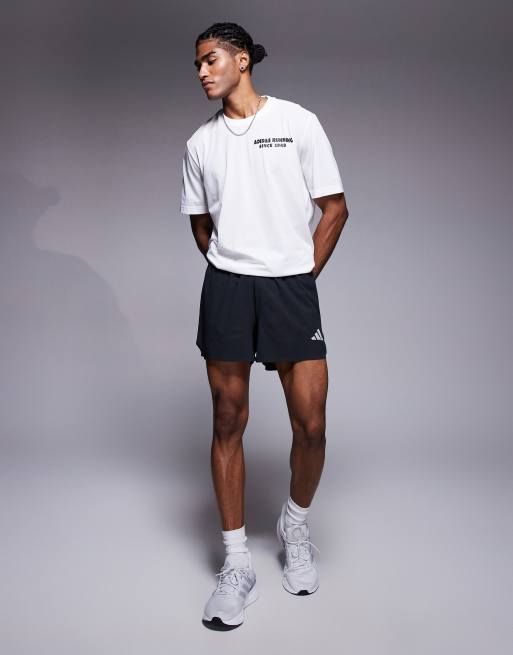 adidas Running adi365 shorts in black, 3 of 5
