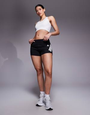 adidas Running Adi365 shorts with three stripes in black