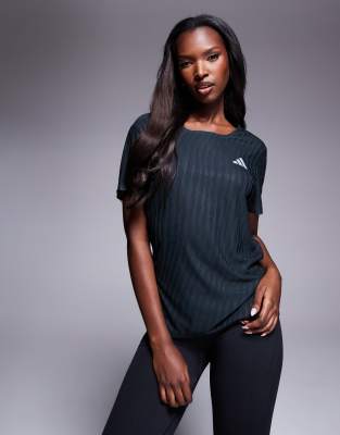adidas Running – adi365 – Svart t-shirt med tryck - view 1