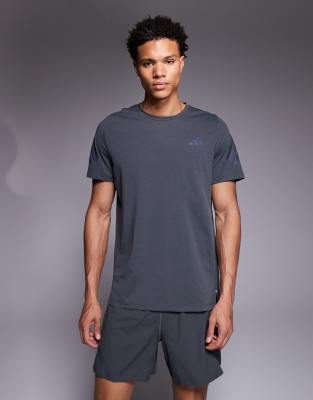 adidas Running - adi365 - T-shirt à trois bandes - Gris
