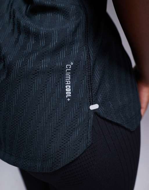adidas Running adi365 t-shirt in black print, 2 of 4