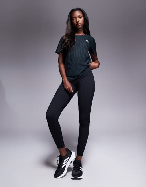 adidas Running adi365 t-shirt in black print, 3 of 4