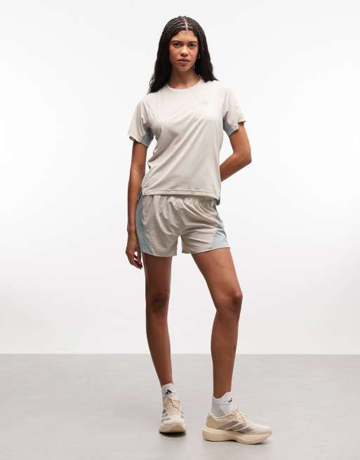 adidas Running ADI365 t-shirt in stone, 2 of 4