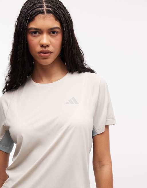 adidas Running ADI365 t-shirt in stone, 3 of 4