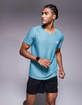 [adidas performance] adidas Running Adi365 t-shirt in teal print-Blue M mint