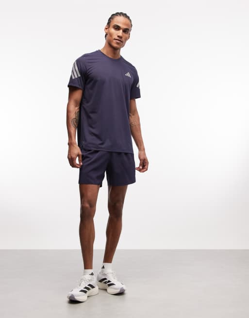 adidas Running Adi365 T-shirt med 3-stribet ærme i navy, 2 af 5