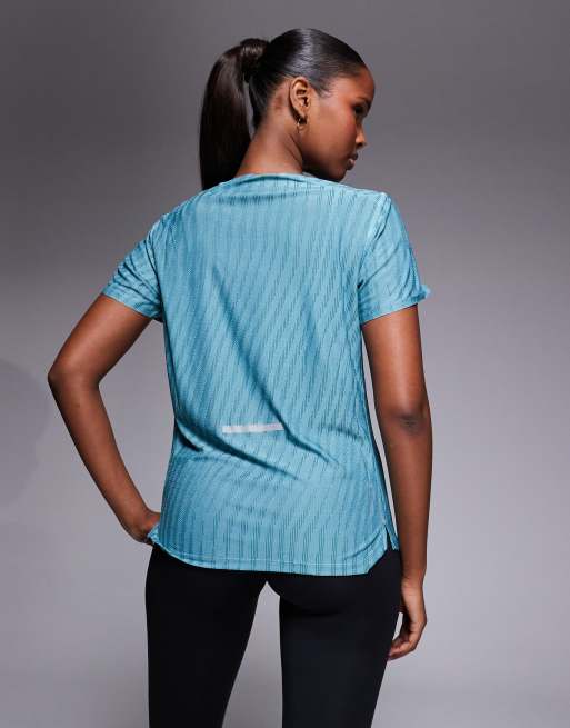 adidas Running - adi365 - T-shirt verde-azzurro con stampa, 2 di 4