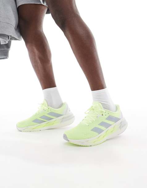 adidas Running Adistar 3 trainers in yellow and silver - view 1