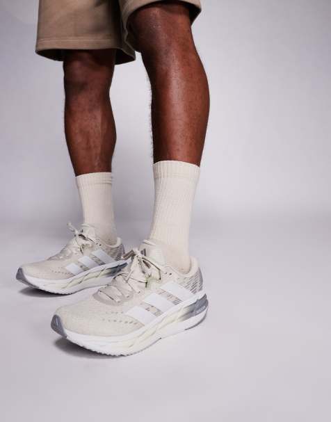 adidas Running – Adistar 4 – Buty sportowe w kolorze szarym, kremowym i zielonym - view 1