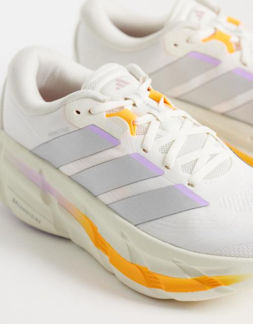 adidas Running Adistar 5 sneakers i sølv og orange, 3 af 5