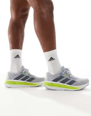 adidas Running - Adistar 4 - Chaussures de course - Halo argenté/onix/solar slime