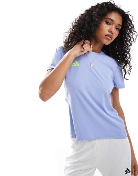 adidas Running - Adizero - Blå T-shirt - view 1