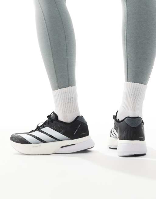 adidas Running Adizero Boston 13 EQT shoes in core black / cloud white / gre , 5 of 5