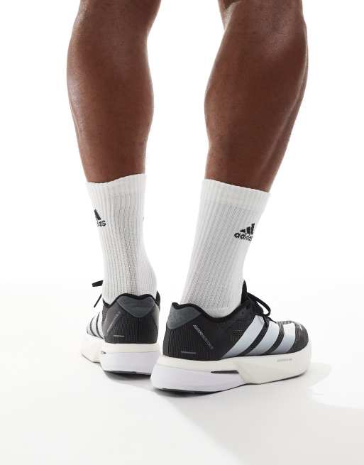 adidas Running - Adizero Boston 13 EQT - Sorte/skyhvide/grå sko , 3 af 5