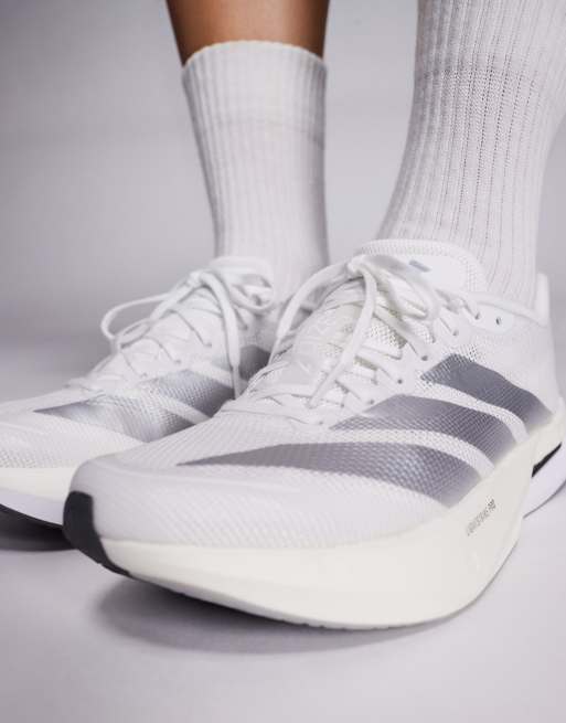 adidas Running - Adizero Boston 13 - Hvide/sølvfarvede sneakers, 3 af 5